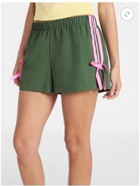 No Boundaries Bow Side Stripe Track Shorts